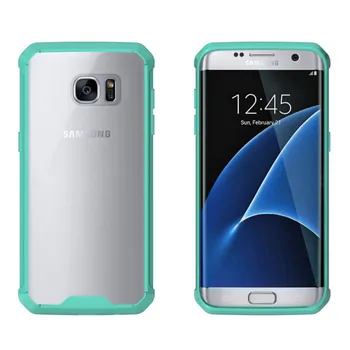 A Samsung S7 Szélén Esetben Ultra Világos Anti TPU tok Galaxy S7 Szélén Átlátszó Mobiltelefon Levegő Hibrid hátlap Fundas