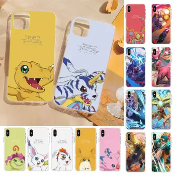 YNDFCNB Digimon Telefon tok iPhone 11 12 13 mini pro XS MAX 8 7 6 6 Plusz X 5S SE 2020 XR borító