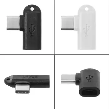 1db 90 Fok C Típusú Férfi-Micro USB-Női Adatok Szinkronizálása Felelős Átalakító Adapter 2 SZÍNBEN