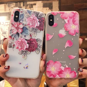 Aranyos 3D Virágok Lányok Telefon Esetében A Huawei Nova 7i 7 6 5T 3i 3 5 4 3e 4e 2i SE 5z Pro TPU Puha hátlap