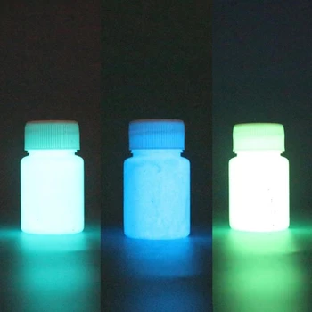 3 Színben Szuper Fényes Fényes Epoxi Gyanta Pigment Világít A Sötétben Színezőanyag Body Art UV Test Festék Pigment Por Készlet