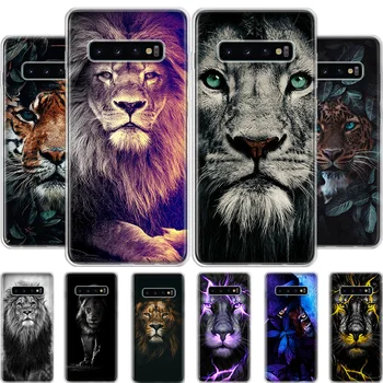 Állatok, Az oroszlán Okos Telefon tok Samsung Galaxy a51-es A50 A71 A70 A40-a30-as A20E A10S A01 A21 A41 A6 A7 A8 A9 Plusz Borító