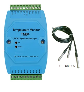 RS485 Hőmérséklet Járőr Eszköz Multiplex DS18B20 Megszerzése 8 Csatorna 64 Szondák Multiplex Hőmérséklet Távadó